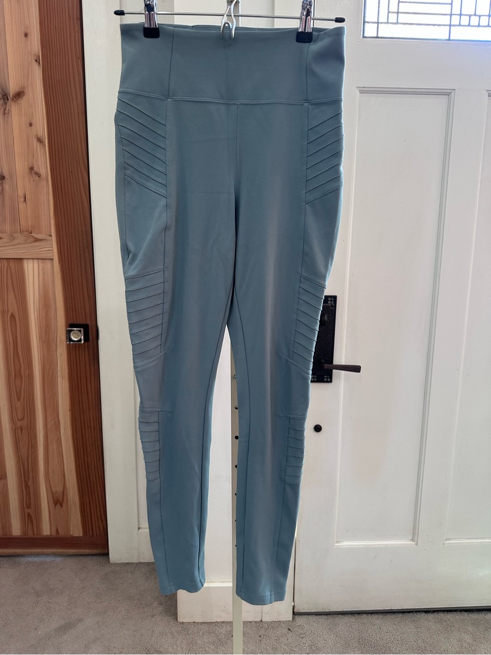 Athleta Delancey Moto Tight Leggings in Sage
